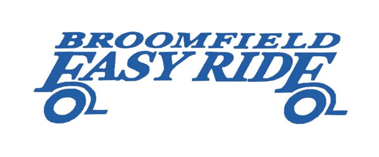 Broomfield EasyRide name mounted on vehicle wheels