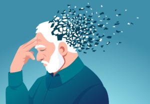 Older man suffering from Dementia